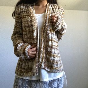 Knitted coffee bean sweater